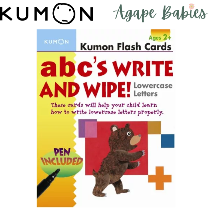 Kumon Flash Cards : abc's write and wipe : Lowercase