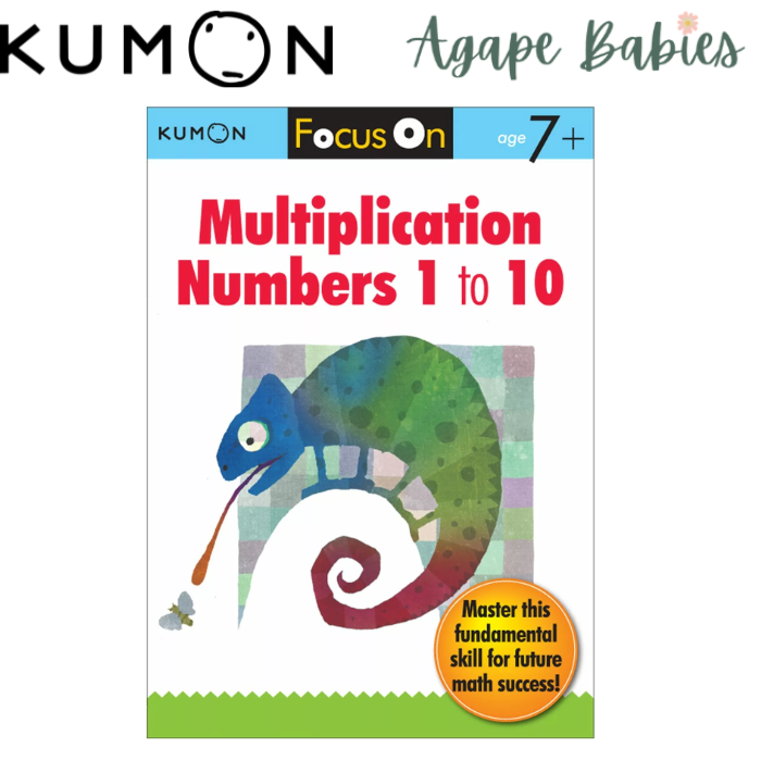 Kumon Focus On Multiplication: Numbers 1-10