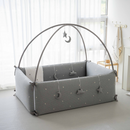 Lolbaby Cotton Embroidery Bumper Bed with Hanging Toy and Canopy (170x120x55cm) (Bundle Pack)- 6 Designs - ETA End Aug