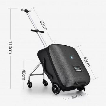 Koku Baby Travel Stroller/Ride On Cabin Size Expandable Luggage - Black