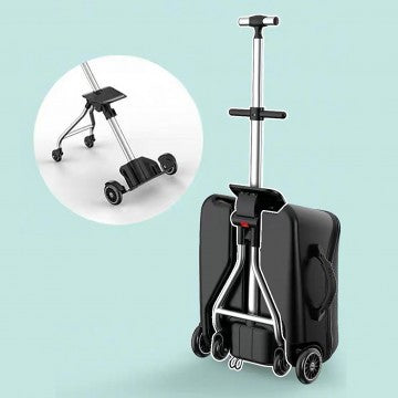 Koku Baby Travel Stroller Ride On Cabin Size Expandable Luggage Blac