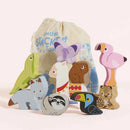 Le Toy Van Wooden Stacking Animals & Bag - Andes