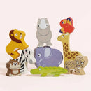 Le Toy Van Wooden Stacking Animals & Bag - Africa