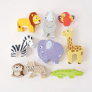 Le Toy Van Wooden Stacking Animals & Bag - Africa