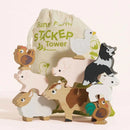 Le Toy Van Wooden Stacking Animals & Bag - Farmyard