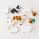 Le Toy Van Wooden Stacking Animals & Bag - Farmyard