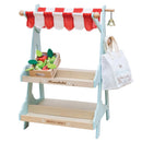 Le Toy Van Wooden Market Stall & Fruit Play Food Crate