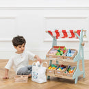 Le Toy Van Wooden Market Stall & Fruit Play Food Crate
