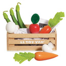 Le Toy Van Wooden Market Crate - Harvest Vegetables