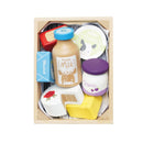 Le Toy Van Wooden Market Crate - Cheese & Dairy