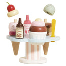 Le Toy Van Wooden Ice Cream Stand & Toppings