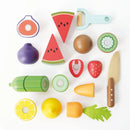 Le Toy Van Wooden Chopping Board & Sliceable Play Food