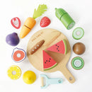 Le Toy Van Wooden Chopping Board & Sliceable Play Food