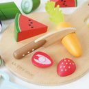 Le Toy Van Wooden Chopping Board & Sliceable Play Food