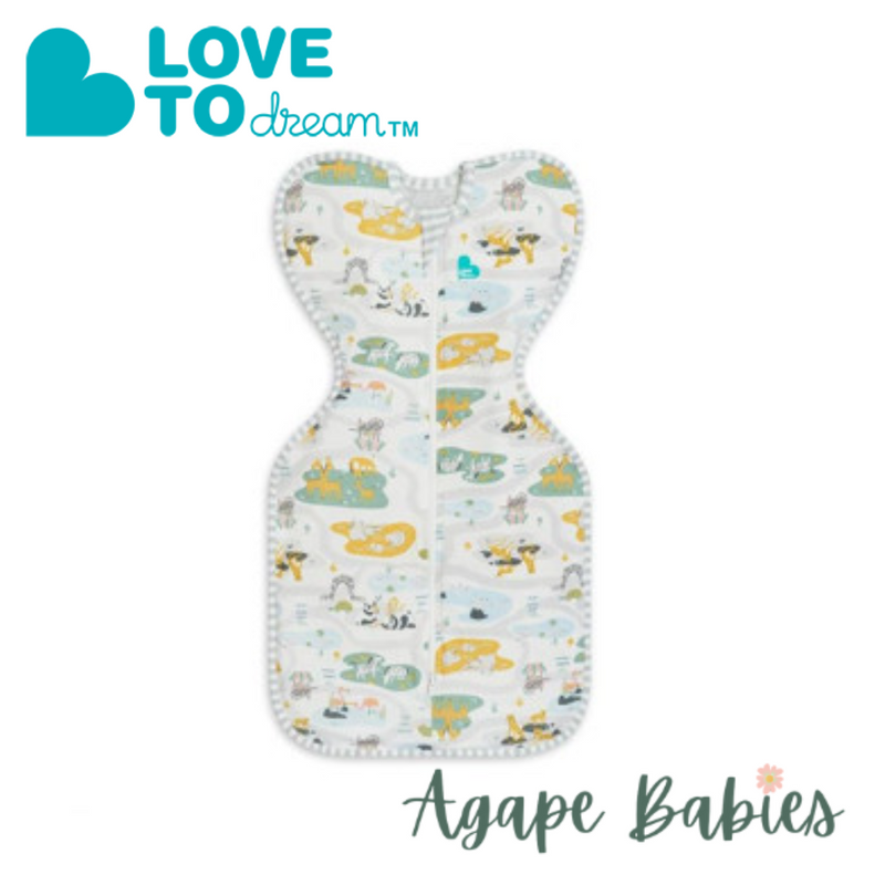 Love to Dream Swaddle UP Designer Lite 0.2 TOG - Zoo Time White
