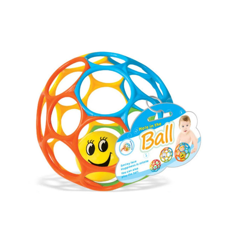 [2 Pack] Maya & Friends Classic Soft Easy Grasp Oball With Rattle (Assorted Colours)