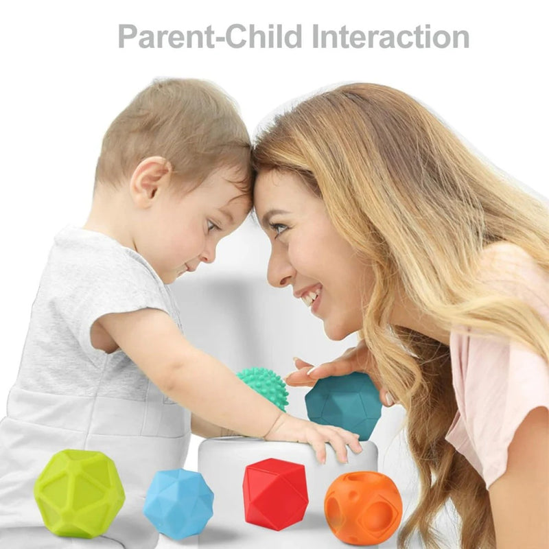 [2 Pack] Maya & Friends Baby Textured Sensory Ball Set