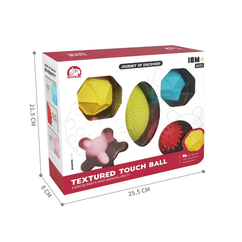 [2 Pack] Maya & Friends Baby Textured Sensory Ball Set