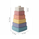 [2-Pack] Maya & Friends Bio Silicone Soft Triangle Stacker