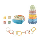 Maya & Friends Bio Combo Toy Set (Linking Chains, Shape Sorter & Wave Shape Stacker)