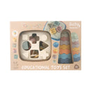 Maya & Friends Bio Combo Toy Set (Linking Chains, Shape Sorter & Wave Shape Stacker)