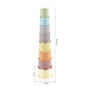 Maya & Friends Bio Combo Toy Set (Rainbow Stacker, Stacking Rings & Cup Stacker)