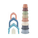 [2-Pack] Maya & Friends Bio Combo Toy Set (Stacking House & Stacking Cups)
