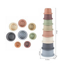 [2-Pack] Maya & Friends Bio Combo Toy Set (Stacking House & Stacking Cups)