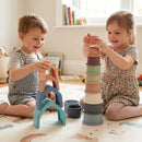 [2-Pack] Maya & Friends Bio Combo Toy Set (Stacking House & Stacking Cups)