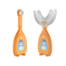 [5-Pack]Maya & Friends Infant Toothbrush Set (U-Shaped & Ultra Soft Bristle) With Case - 3 Colors