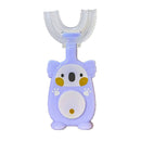 [4-Pack]Maya & Friends U-Shaped Children Toothbrush With Case - 3 Pack