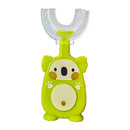 [4-Pack]Maya & Friends U-Shaped Children Toothbrush With Case - 3 Pack