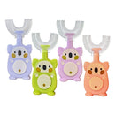 [4-Pack]Maya & Friends U-Shaped Children Toothbrush With Case - 3 Pack