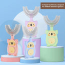 [4-Pack]Maya & Friends U-Shaped Children Toothbrush With Case - 3 Pack