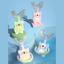 [4-Pack]Maya & Friends U-Shaped Children Toothbrush With Case - 3 Pack