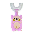 [4-Pack]Maya & Friends U-Shaped Children Toothbrush With Case - 3 Pack