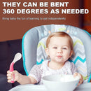 [4-Pack] Maya & Friends Bendable Fork & Spoon - 3 Color