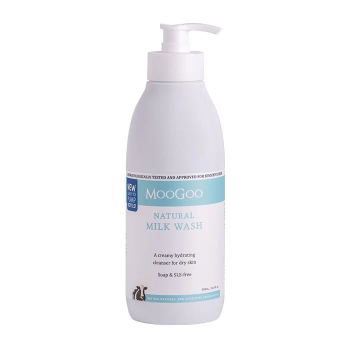 MooGoo Natural Milk Wash 500ml/16.9oz Exp: 08/27