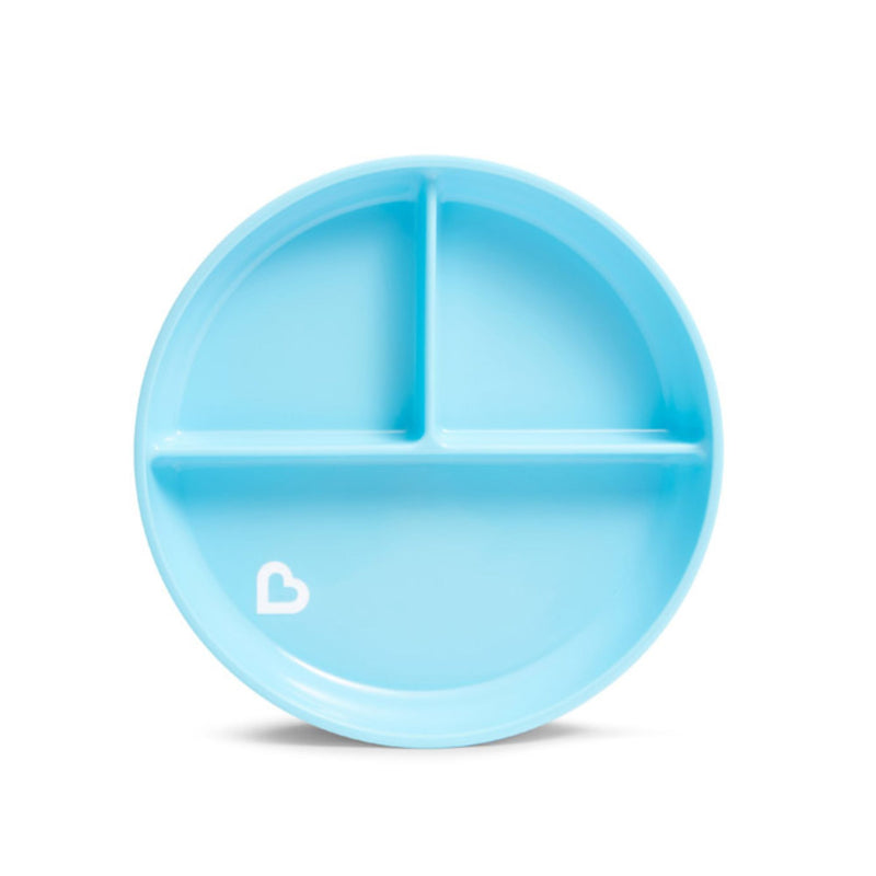 [2 Pack] Munchkin Stay Put™ Suction Plate (Blue)