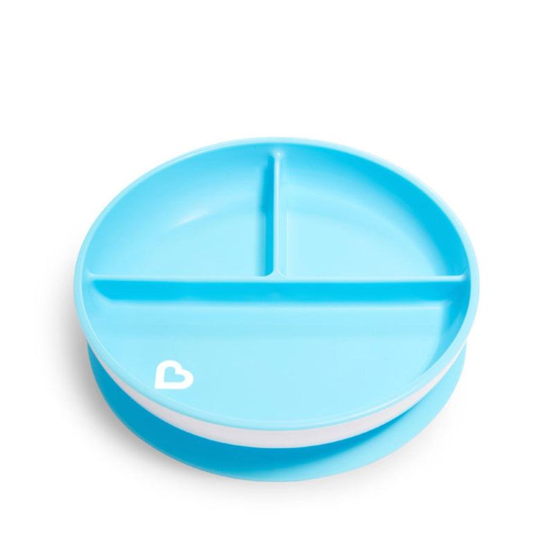 [2 Pack] Munchkin Stay Put™ Suction Plate (Blue)