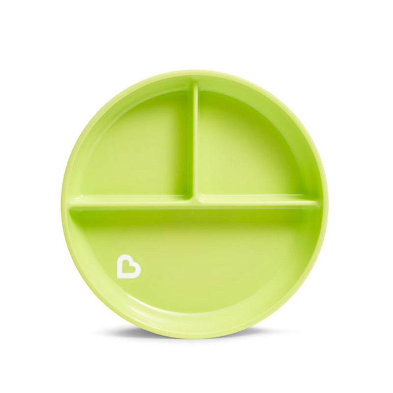 [2 Pack] Munchkin Stay Put™ Suction Plate (Green)