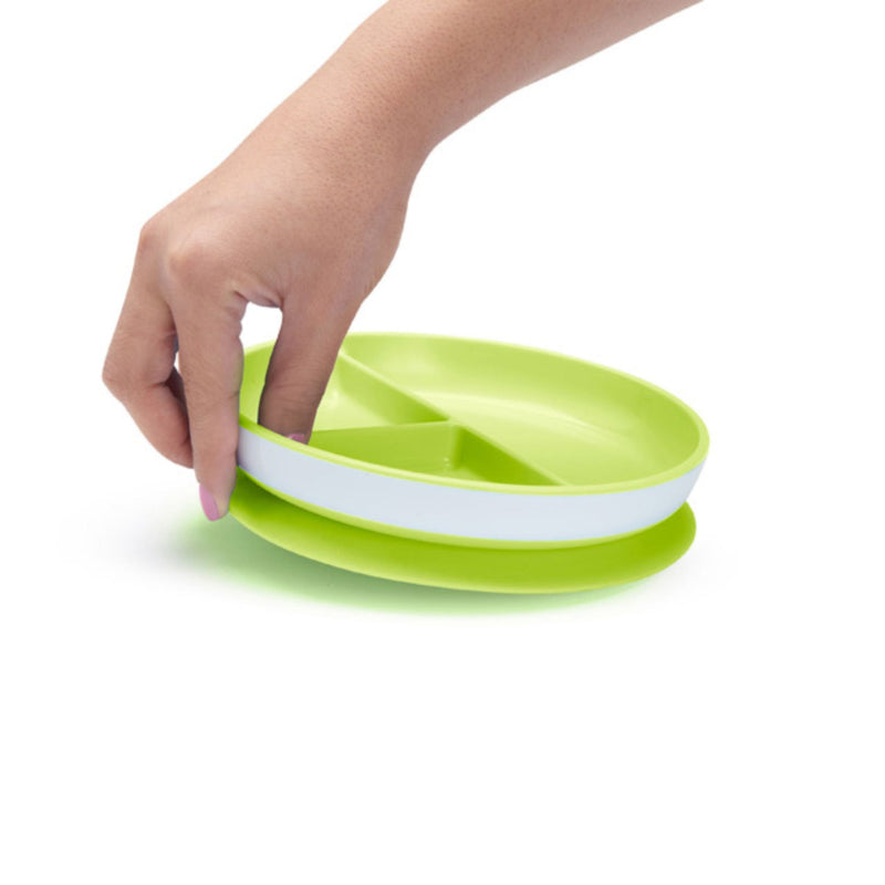 [2 Pack] Munchkin Stay Put™ Suction Plate (Green)