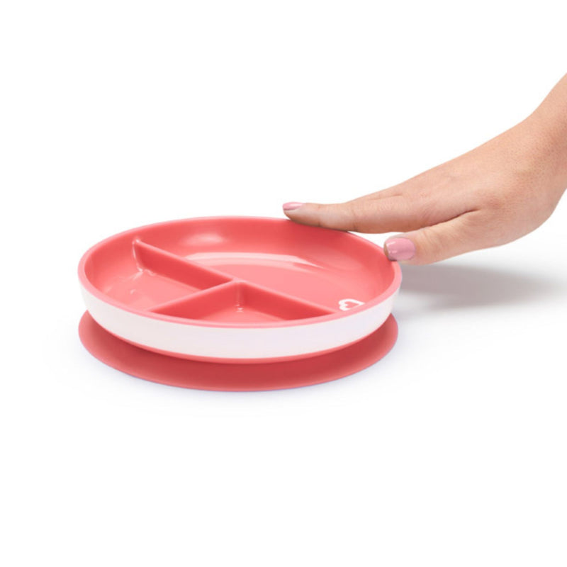 [2 Pack] Munchkin Stay Put™ Suction Plate (Pink)