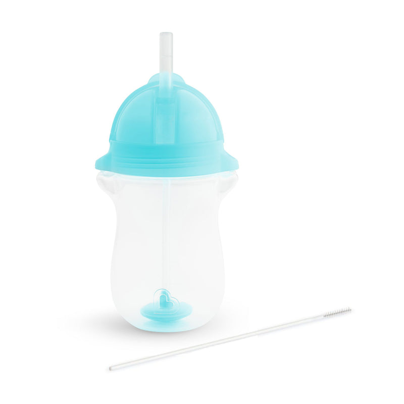 Munchkin Weighted Flexi-Straw Cup 10 Oz - Blue (Pack Of 2)