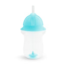 Munchkin Weighted Flexi-Straw Cup 10 Oz - Blue (Pack Of 2)