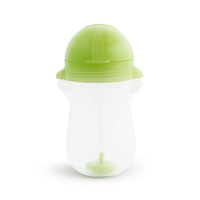 Munchkin Weighted Flexi-Straw Cup 10 Oz - Green (Pack Of 2)