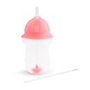 Munchkin Weighted Flexi-Straw Cup 10 Oz - Pink (Pack Of 2)