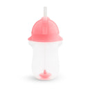 Munchkin Weighted Flexi-Straw Cup 10 Oz - Pink (Pack Of 2)