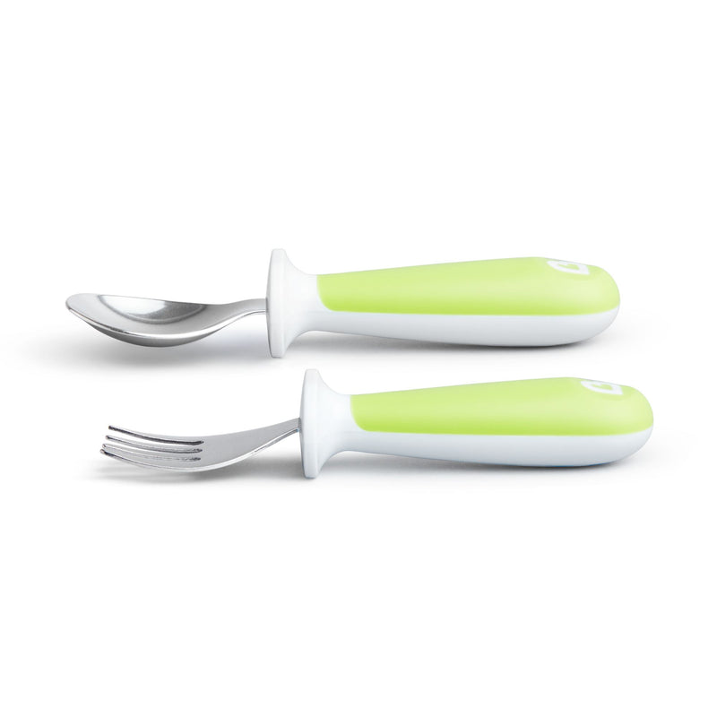 [Bundle Of 2] Munchkin Raise™ Toddler Fork & Spoon Set - Green