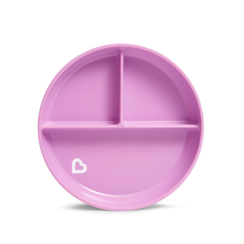 [2 Pack] Munchkin Stay Put™ Suction Plate (Purple)